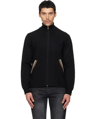 Paul Smith 'Signature Stripe' メリノウール ニットジャケット - サムネイル1
