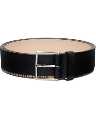 Paul Smith 'Signature Stripe' Edge レザーベルト - サムネイル1