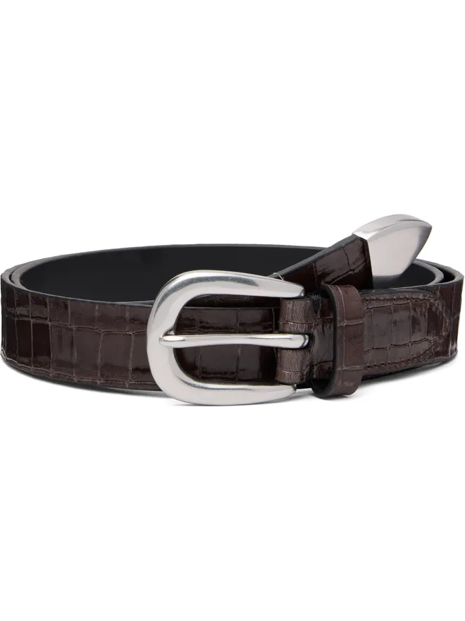 Paul Smith Paul Smith クロコエンボス レザーベルトの商品画像