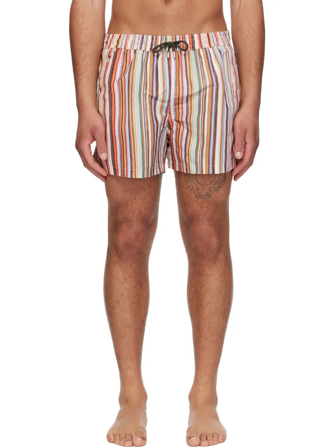 Paul Smith Paul Smith 'Painted Signature Stripe' スイムショーツの商品画像