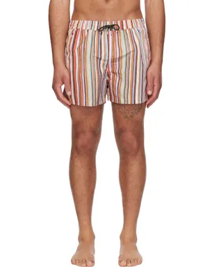 Paul Smith 'Painted Signature Stripe' スイムショーツ - サムネイル1