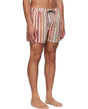 Paul Smith 'Painted Signature Stripe' スイムショーツ - サムネイル2