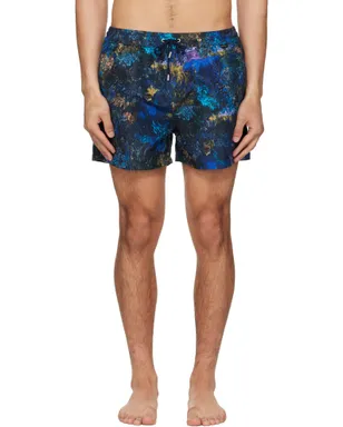Paul Smith Engrained Blue スイムショーツ - サムネイル1