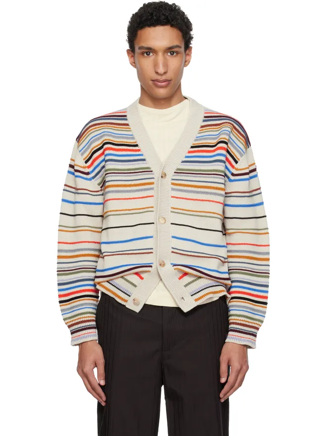 Paul Smith Paul Smith シグネチャー ストライプ コットンブレンド カーディガンの商品画像