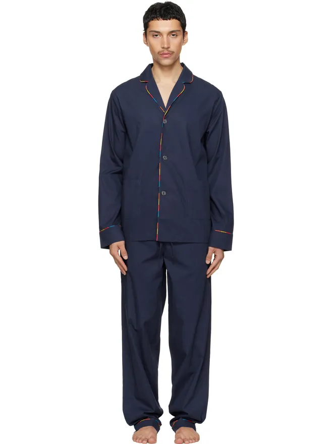 Paul Smith Paul Smith 'Artist Stripe' Trim コットン パジャマセットの商品画像
