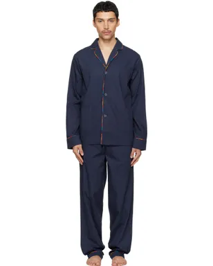 Paul Smith 'Artist Stripe' Trim コットン パジャマセット - サムネイル1