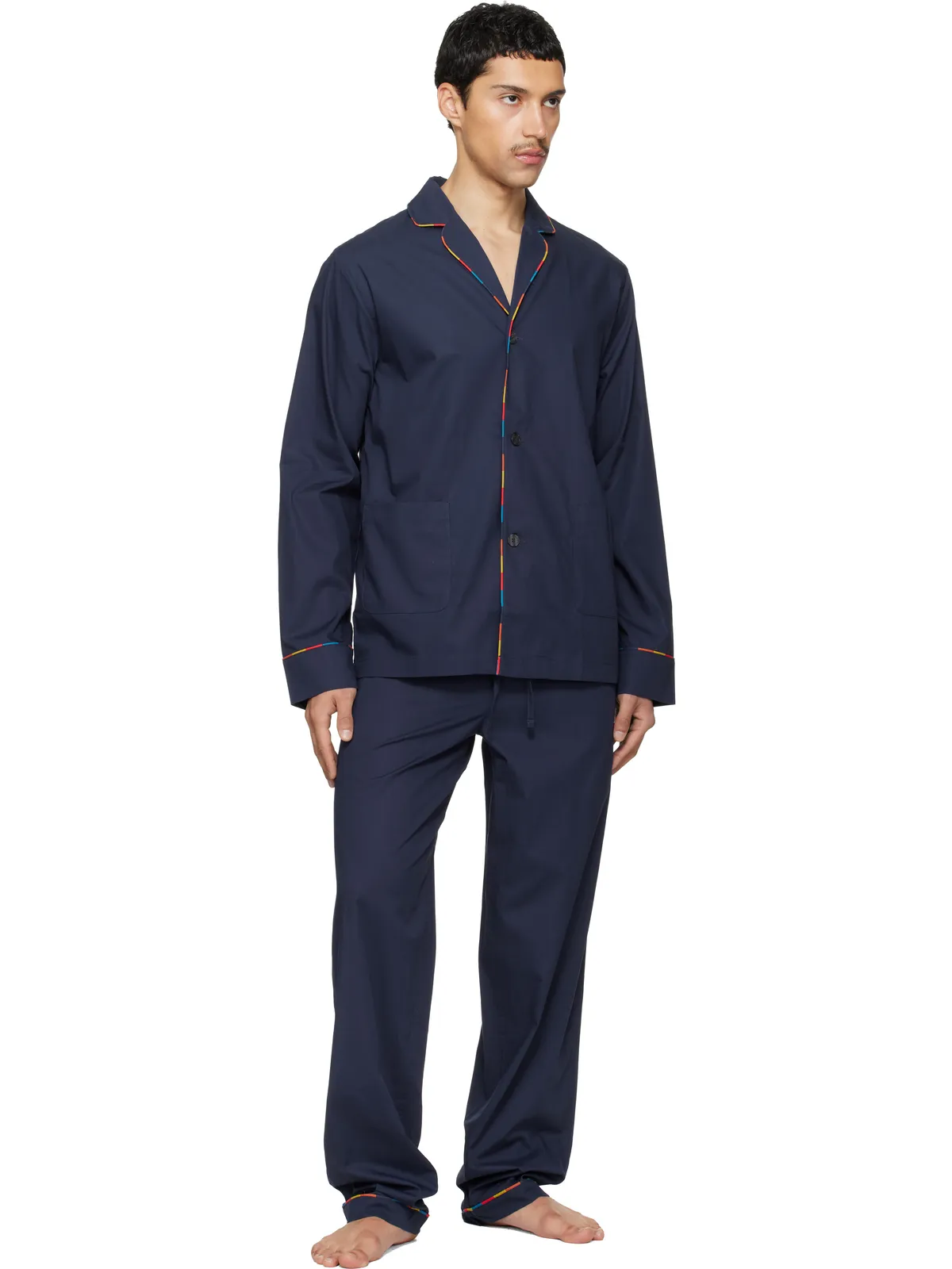 Paul Smith 'Artist Stripe' Trim コットン パジャマセット - 画像5