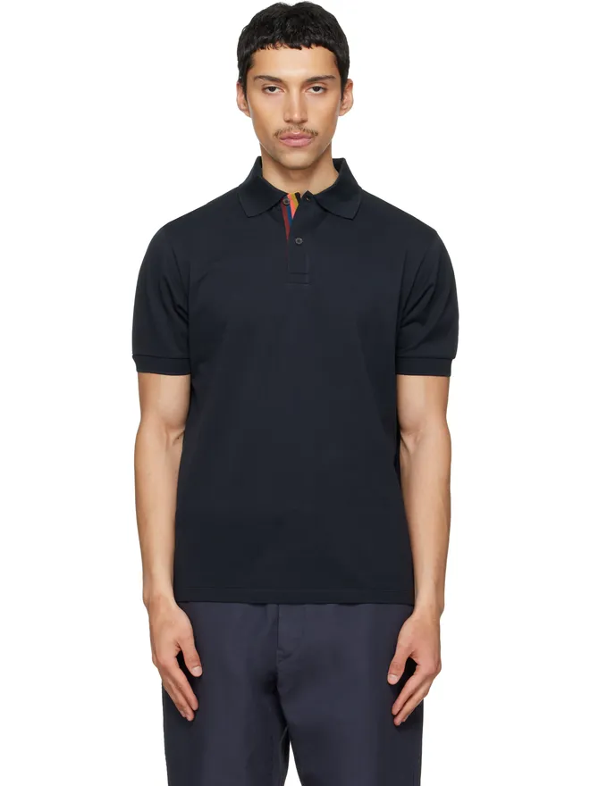 Paul Smith Paul Smith 'Artist Stripe' Placket コットン ポロシャツの商品画像