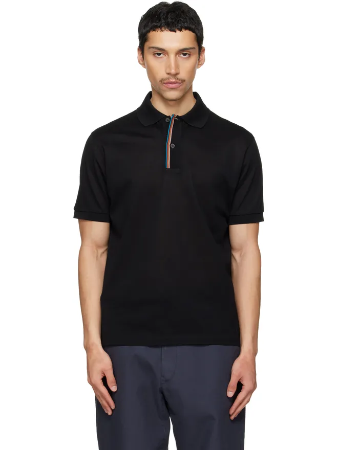 Paul Smith Paul Smith 'Signature Stripe' トリム ポロシャツの商品画像