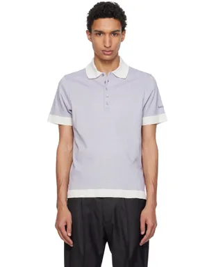 Paul Smith リヨセルブレンド コントラスト トリム ポロシャツ - サムネイル1