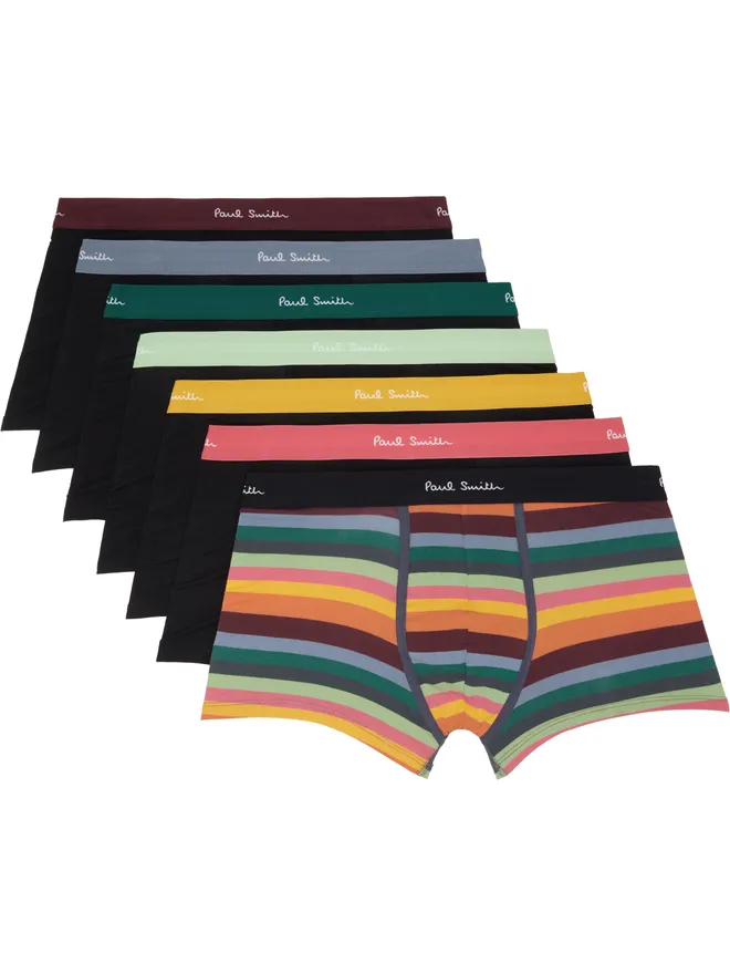 Paul Smith Paul Smith 'Artist Stripe' オーガニックコットン ボクサーブリーフ 7枚セットの商品画像