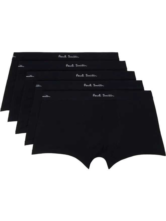 Paul Smith Paul Smith Organic Cotton Black ボクサーブリーフ 5枚セットの商品画像