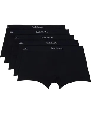 Paul Smith Organic Cotton Black ボクサーブリーフ 5枚セット - サムネイル1