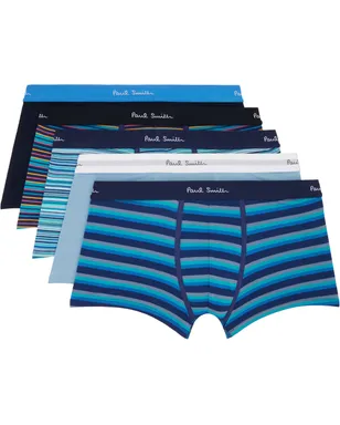 Paul Smith Stripe & Plain Mixed ボクサーブリーフ 5枚セット - サムネイル1