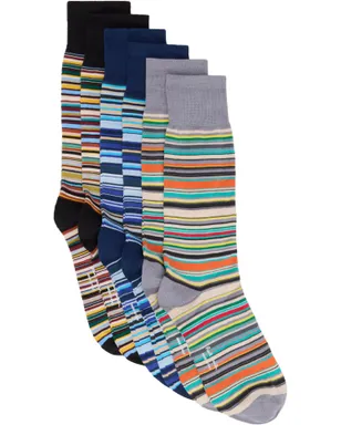 Paul Smith シグネチャー ストライプ ソックス 6足セット - サムネイル1