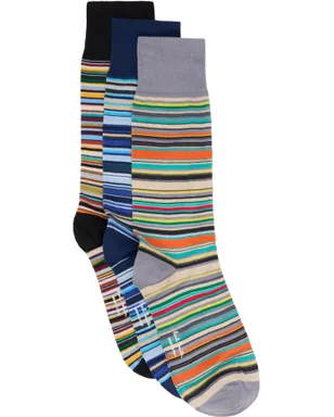 Paul Smith 'Signature Stripe' ソックス 3足セット - サムネイル1