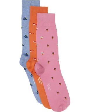 Paul Smith Summer Novelty ソックス 3足セット - サムネイル1