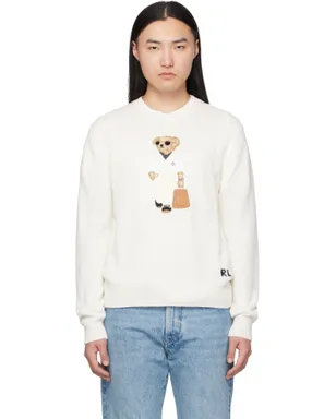 Ralph Lauren Purple Label 'Polo Bear' シルクリネン セーター - サムネイル1