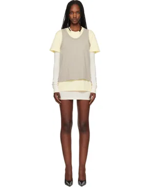 WARDROBE.NYC レイヤード ミニワンピース＆Tシャツ セット - サムネイル1