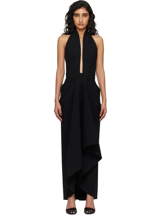 Givenchy Givenchy ドレープ ウール マキシドレスの商品画像