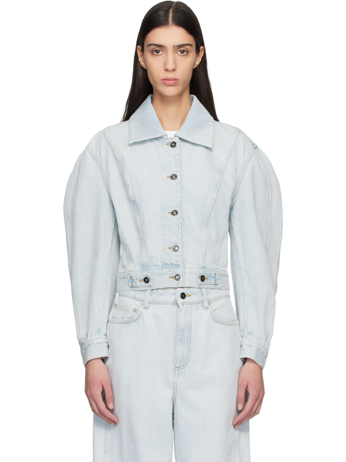 Givenchy Back-To-Front Cocoon デニムジャケット - 画像1