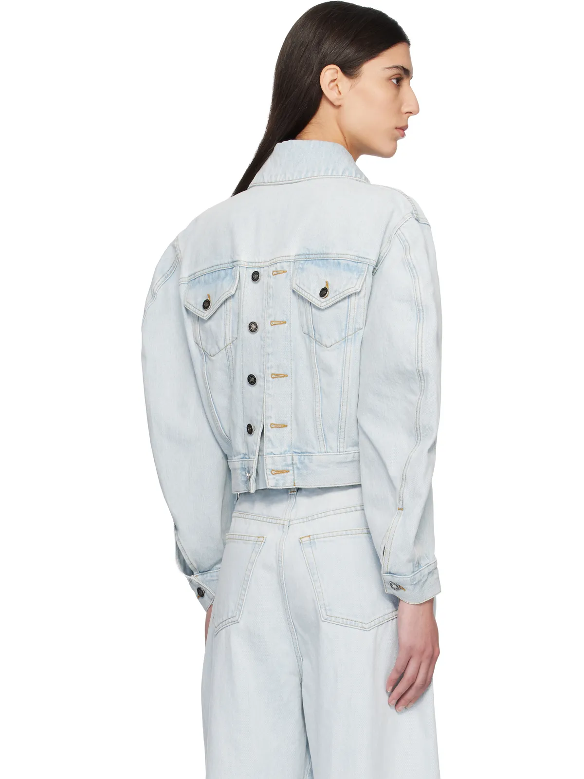 Givenchy Back-To-Front Cocoon デニムジャケット - 画像3