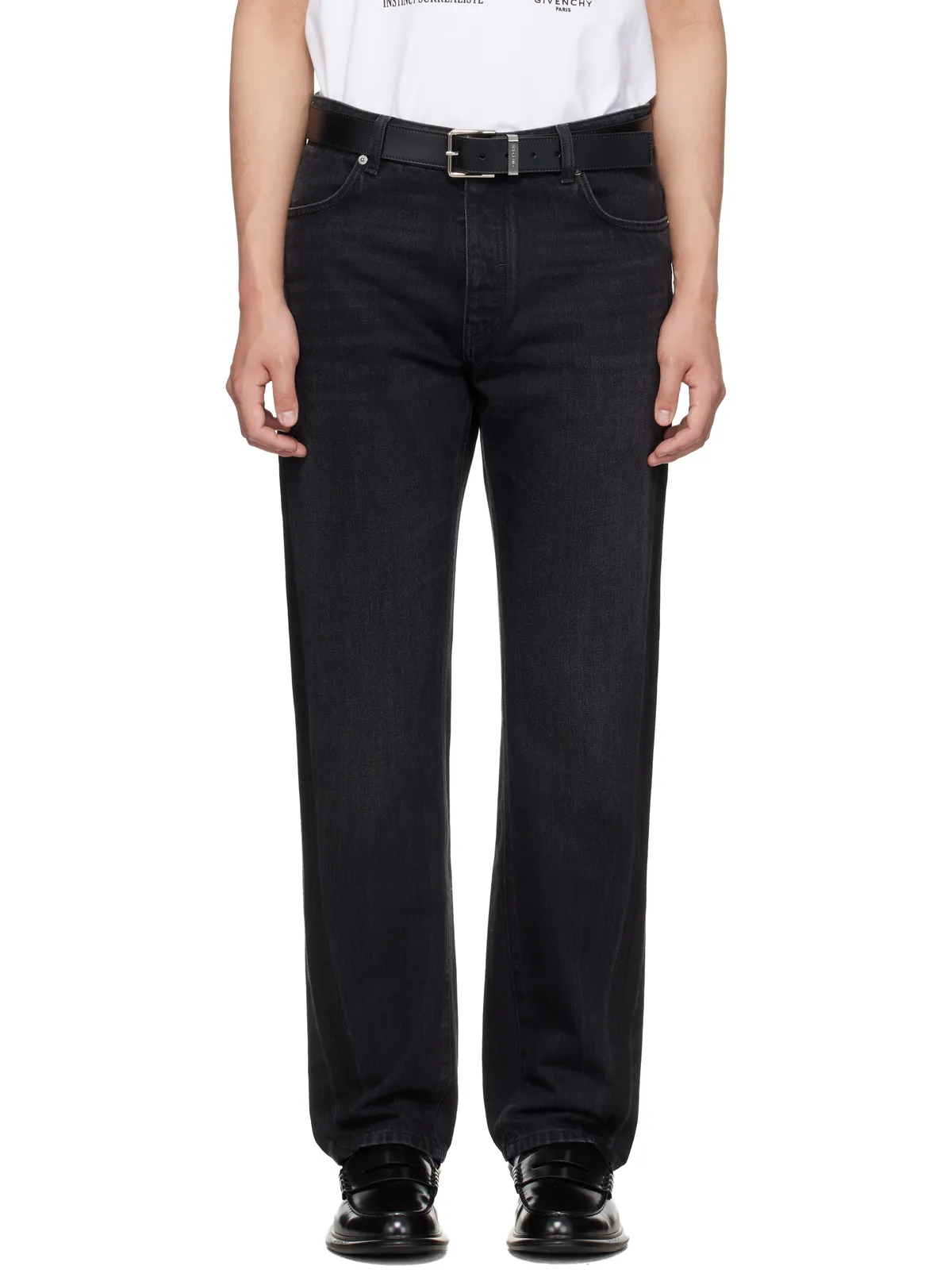 Givenchy Couture Seam Straight Fit Shadow Washed ジーンズ - 画像1