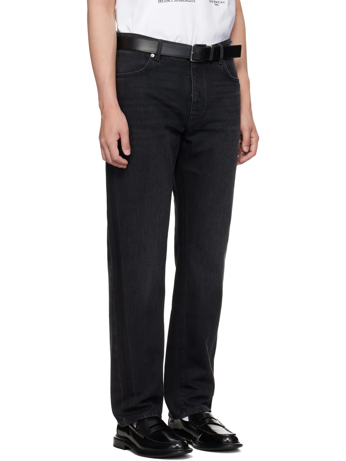 Givenchy Couture Seam Straight Fit Shadow Washed ジーンズ - 画像2