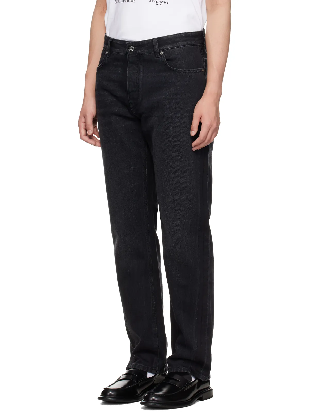 Givenchy Couture Seam Straight Fit Shadow Washed ジーンズ - 画像4