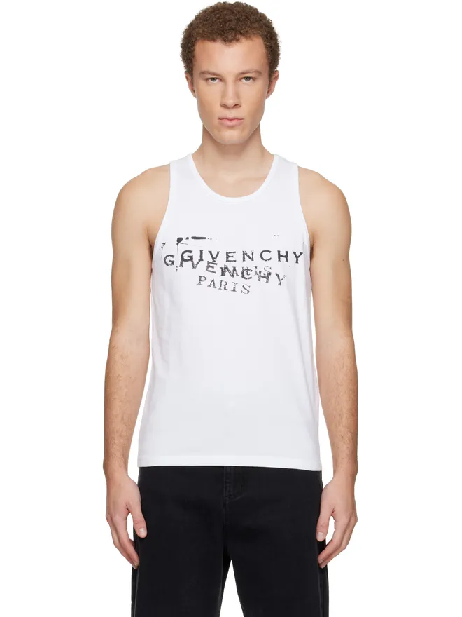 Givenchy Givenchy 'GIVENCHY' Stamp プリント タンクトップの商品画像