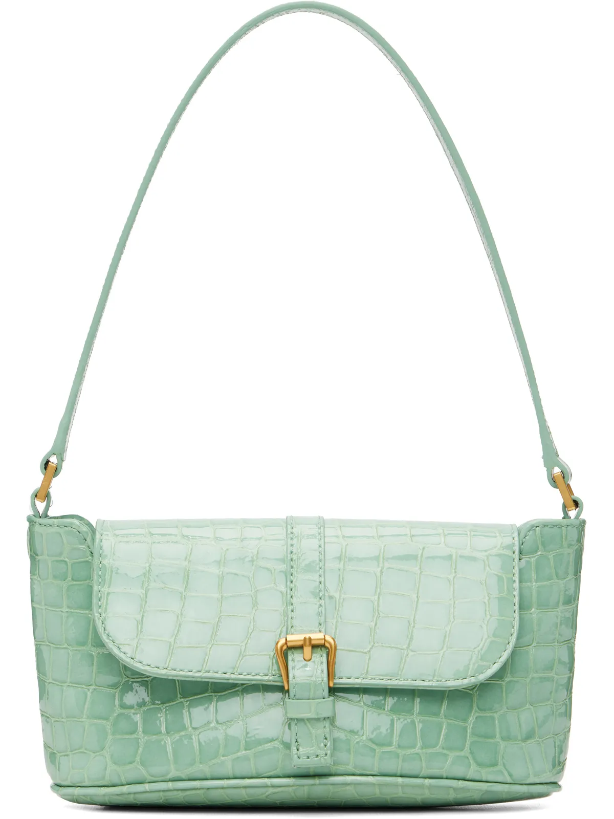 BY FAR Croco Miranda バゲットバッグ - 画像1