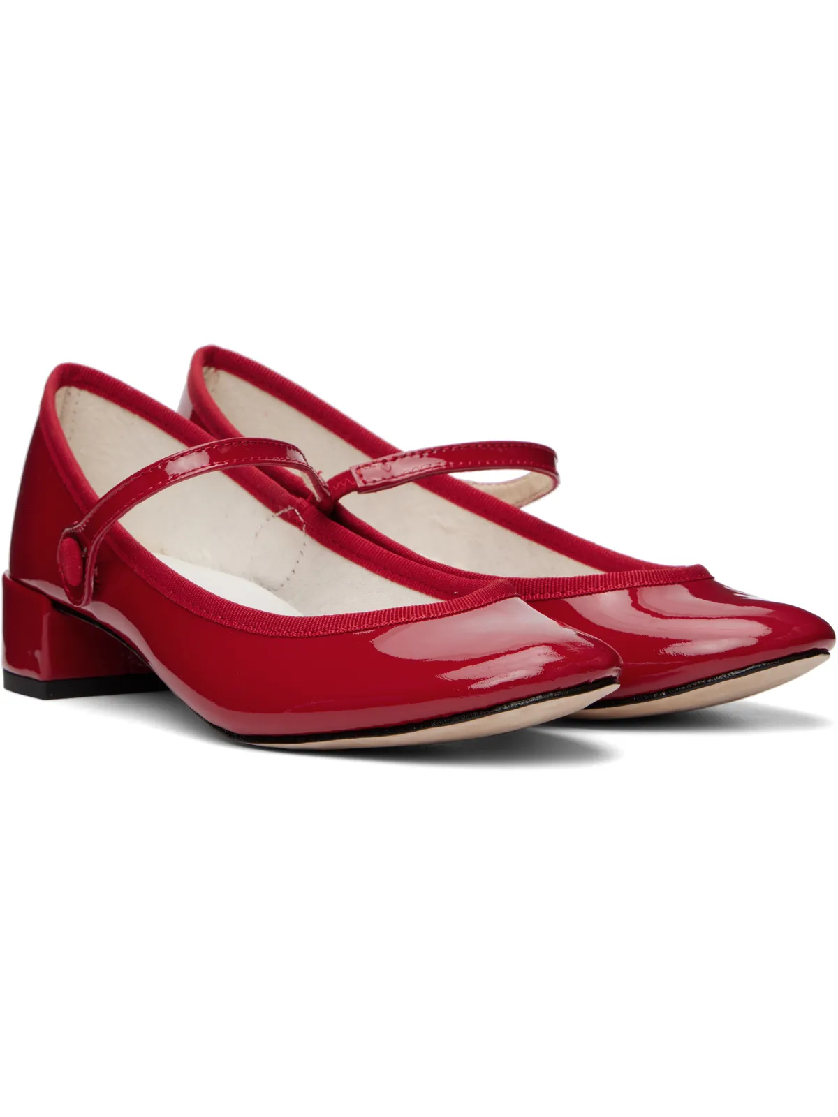 Repetto レッド Rose メリージェーン ヒール - 画像4