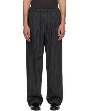 WOOYOUNGMI Striped String トラウザーズ - サムネイル1