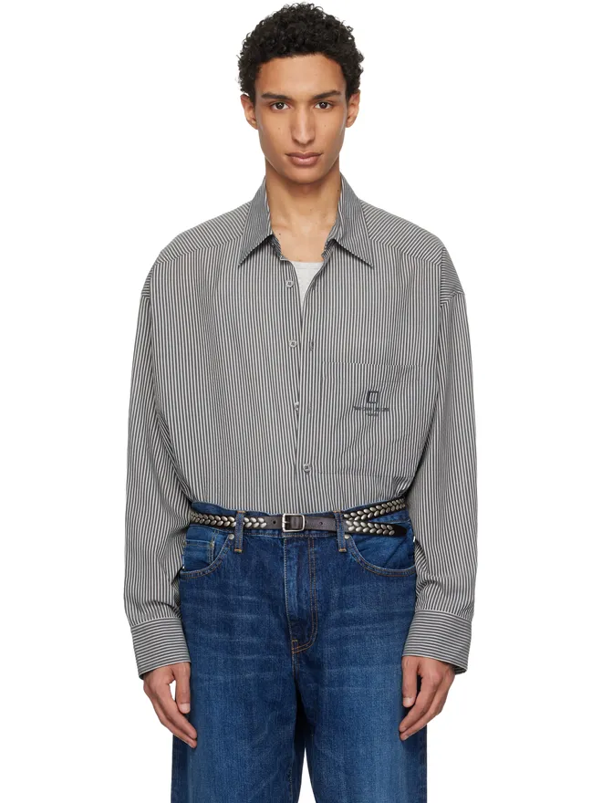 WOOYOUNGMI WOOYOUNGMI Stripe Over Size シャツの商品画像
