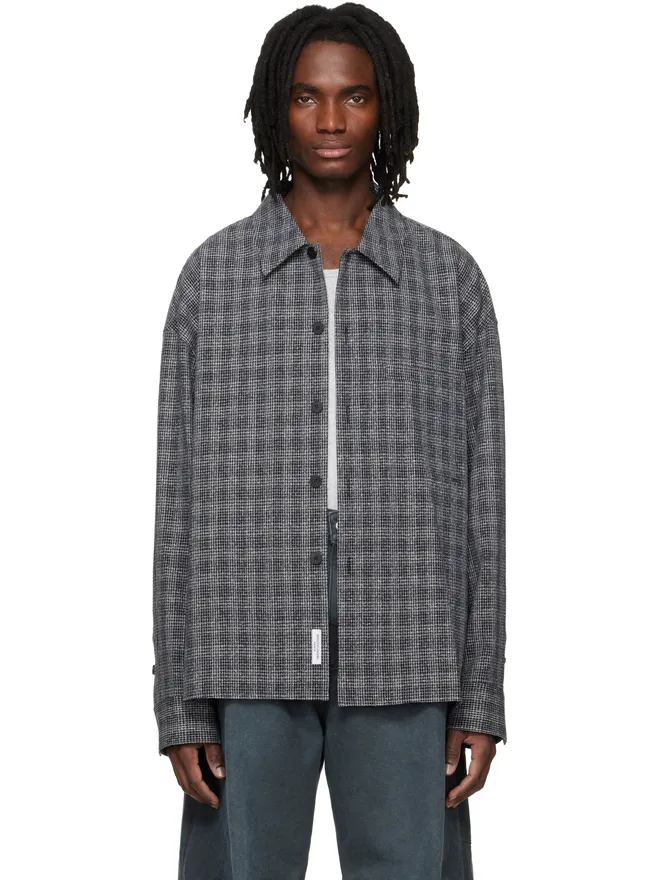 WOOYOUNGMI WOOYOUNGMI ウール シルク チェック シャツの商品画像