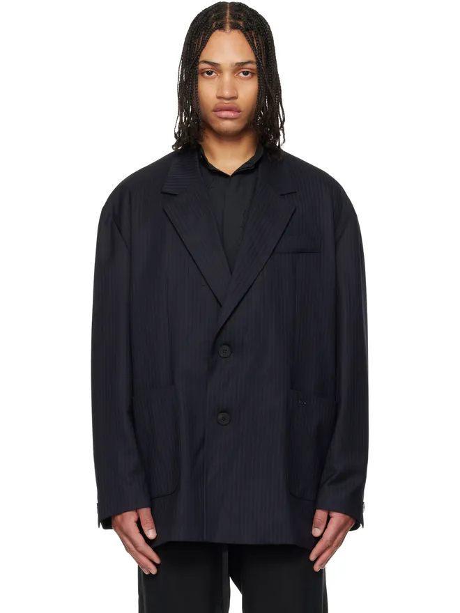 WOOYOUNGMI WOOYOUNGMI Stripe Wide ウール テーラードジャケットの商品画像