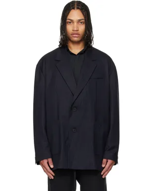 WOOYOUNGMI Stripe Wide ウール テーラードジャケット - サムネイル1
