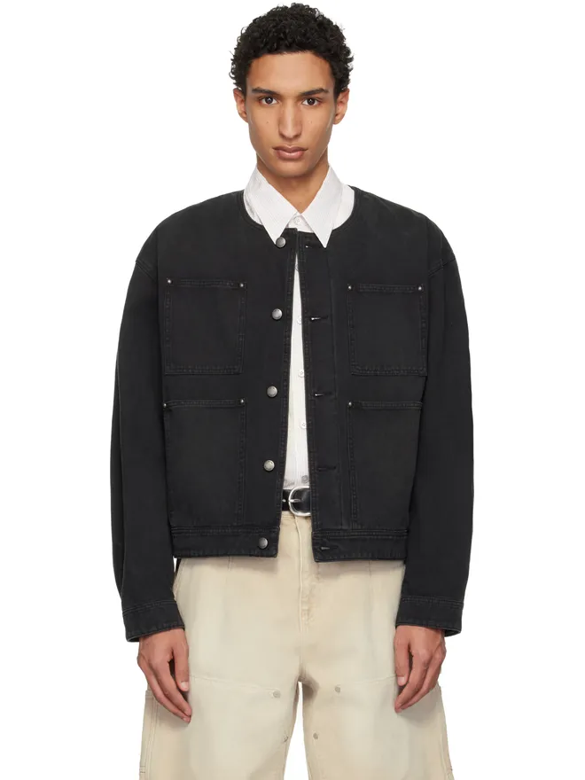 WOOYOUNGMI WOOYOUNGMI Collarless Dyed ジャケットの商品画像