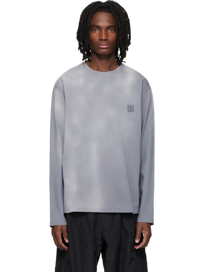 WOOYOUNGMI WOOYOUNGMI Dyed Back Logo 長袖Tシャツの商品画像