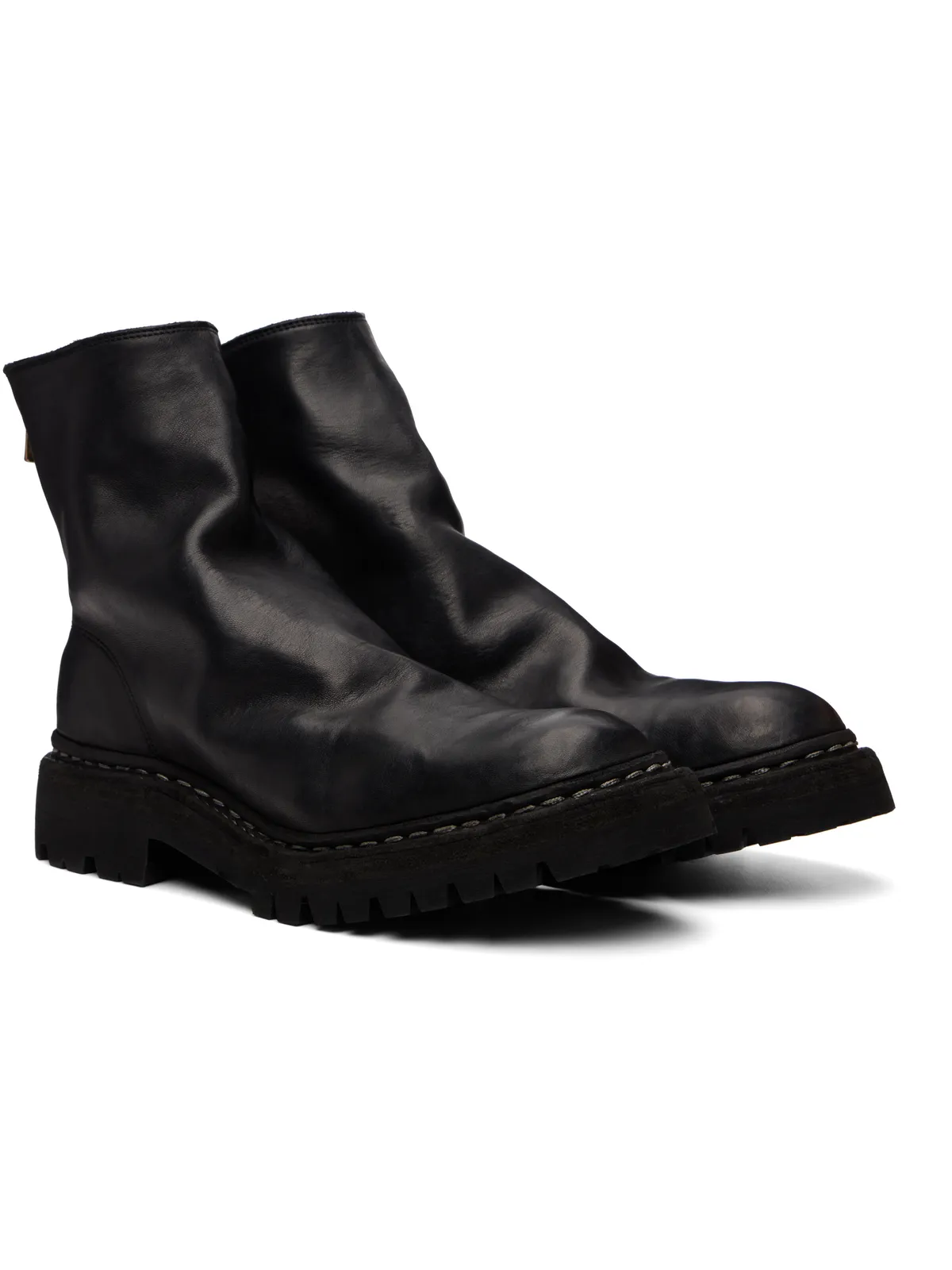 Guidi 796 ソフト ホースレザー ブーツ - 画像4
