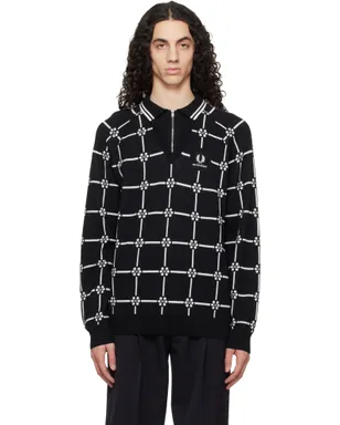 Fred Perry Kris Van Asscheエディション 長袖 ニットポロシャツ - サムネイル1