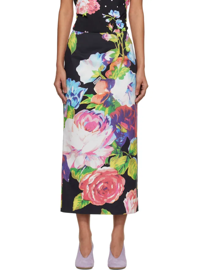 Moschino Moschino Printed ストレッチコットン ミディアムスカートの商品画像
