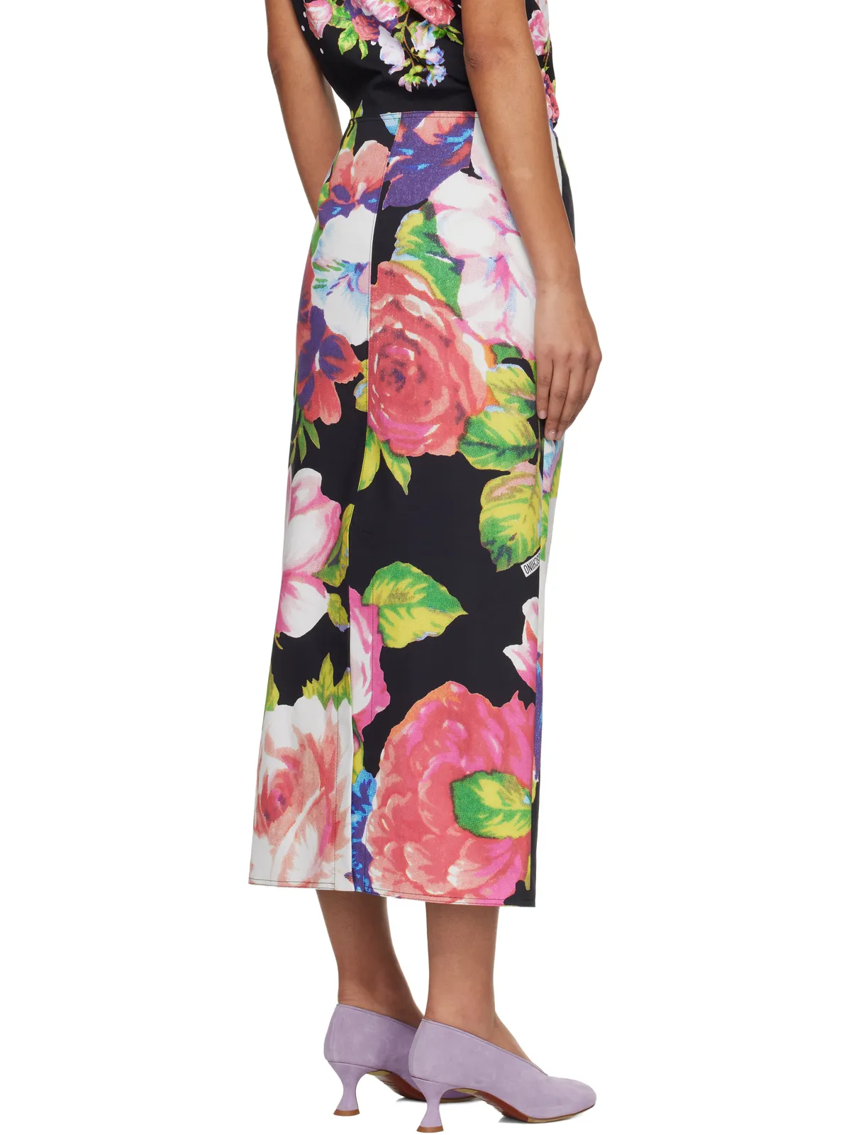 Moschino Printed ストレッチコットン ミディアムスカート - 画像3