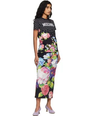Moschino Printed ストレッチコットン ミディアムスカート - サムネイル4