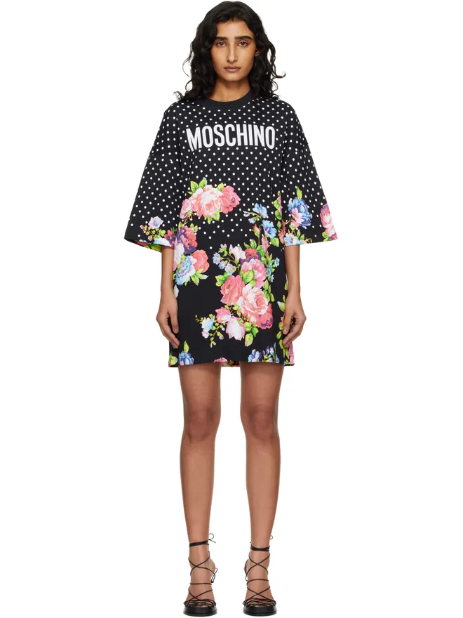Moschino Moschino Printed Heavy Cotton ミニワンピースの商品画像