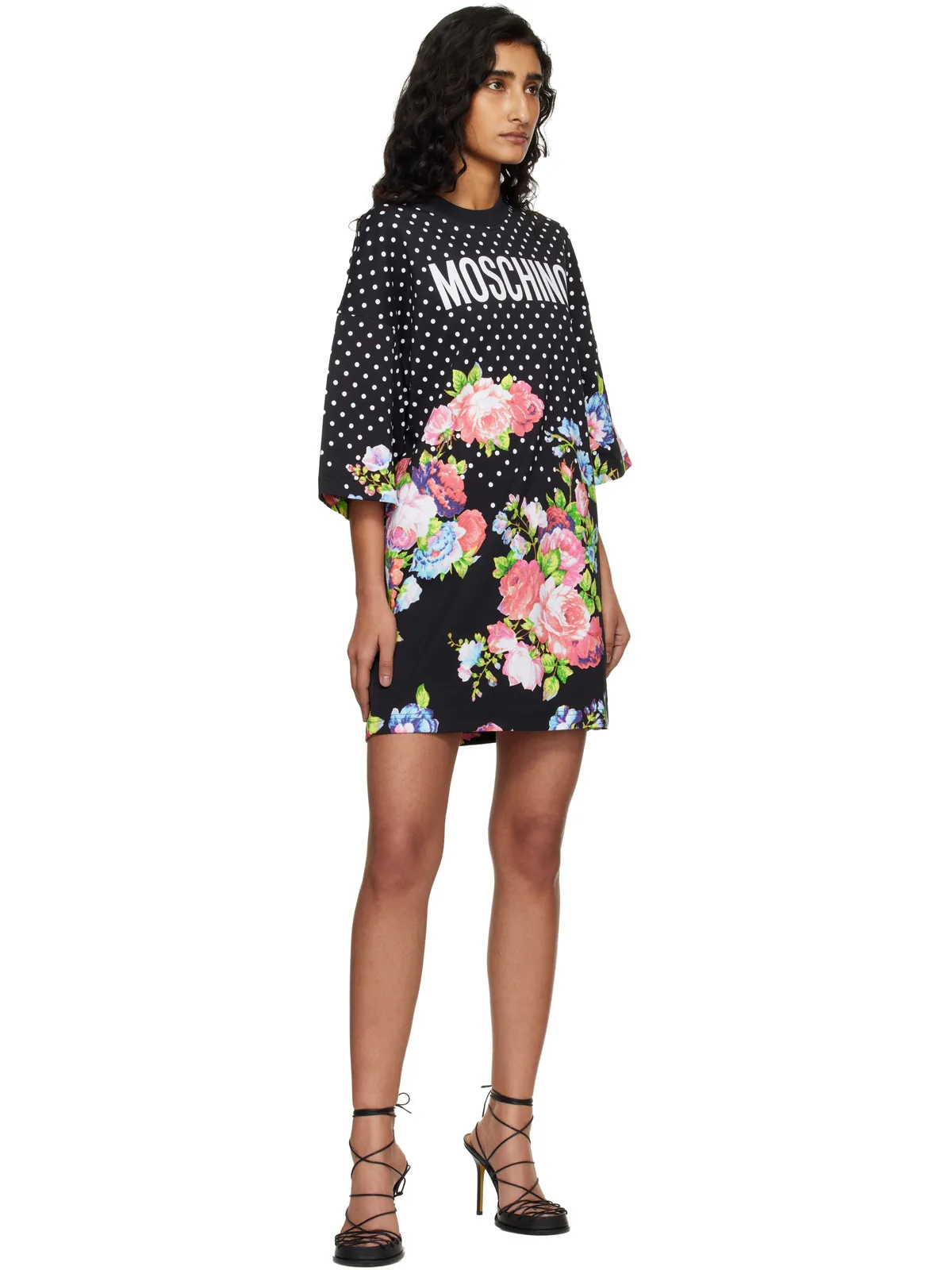 Moschino Printed Heavy Cotton ミニワンピース - 画像4