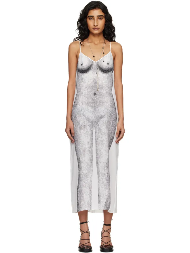 Moschino Moschino Printed クレープ ミディアムドレスの商品画像