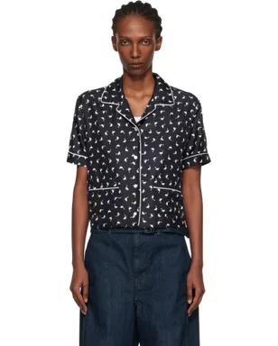 Moschino All Over Small Goose Print シルクツイル ブラウス - サムネイル1