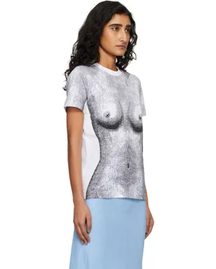 Moschino SSENSE限定 ストレッチ コットン ジャージ Tシャツ - サムネイル2