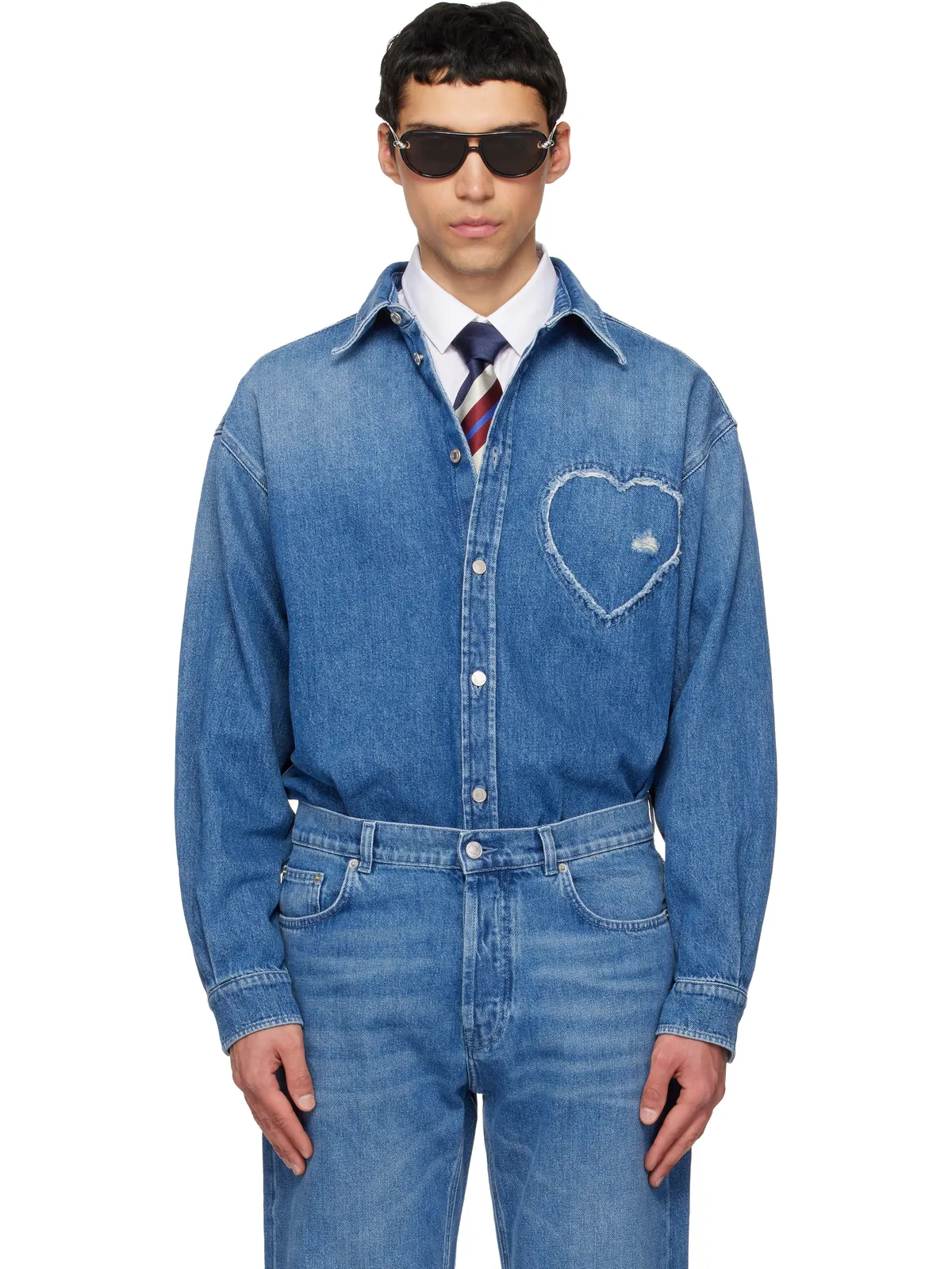 Moschino コットン デニムシャツ - 画像1